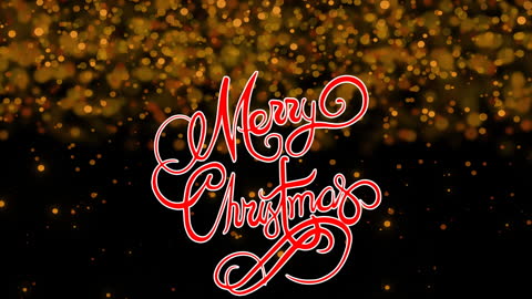 Festive Christmas Greeting with Glowing Bokeh Background