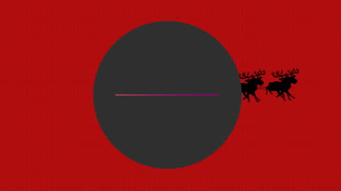 Neon Blue Let It Snow Text Banner Animation