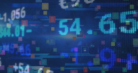Stock Market Data with Digital Technology Interface - Download Free Stock Images Pikwizard.com