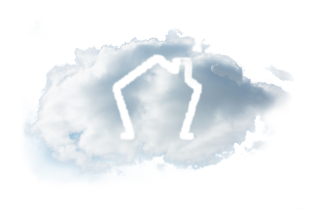 Abstract Cloud House Icon on Transparent Background - Download Free Stock Videos Pikwizard.com