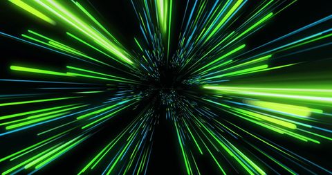 Dynamic Neon Light Trails on Black Background for Futuristic Designs - Download Free Stock Images Pikwizard.com
