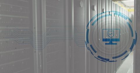 Cybersecurity Technology in Data Server Room - Download Free Stock Images Pikwizard.com