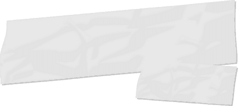 Crumpled paper banners on transparent background for creative design