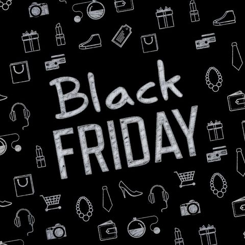 Bold Black Friday Promotion with Shopping-Themed Designs - Download Free Stock Templates Pikwizard.com