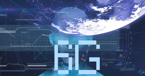 Futuristic 6G Technology with Human Head Model and Globe Overlay - Download Free Stock Images Pikwizard.com
