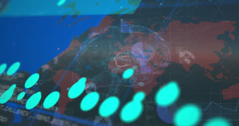 Global Cybersecurity Concepts with Digital Overlay