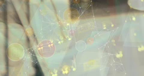 Abstract Digital Network Concept in Modern Server Room