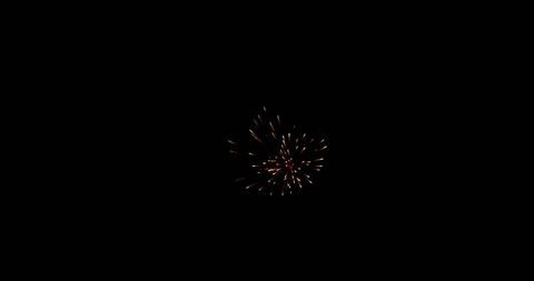 Lone Firework Burst in Dark Night Sky Highlighting Celebration - Download Free Stock Images Pikwizard.com