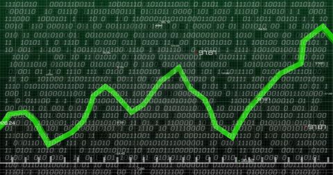 Binary Code and Financial Data on Digital Screen - Download Free Stock Images Pikwizard.com