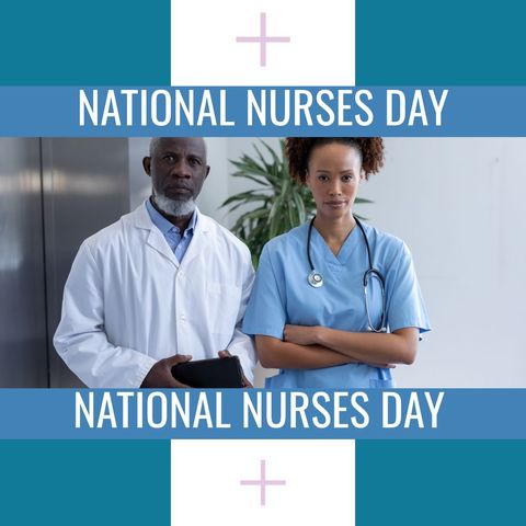 Celebrating National Nurses Day with Medical Professionals - Download Free Stock Templates Pikwizard.com