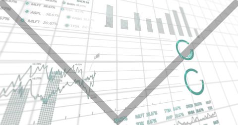 Abstract Financial Data Visualization Graph Overlay - Download Free Stock Images Pikwizard.com