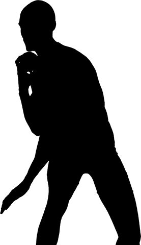 transparent silhouette of male athlete shot putting - Download Free Stock Videos Pikwizard.com