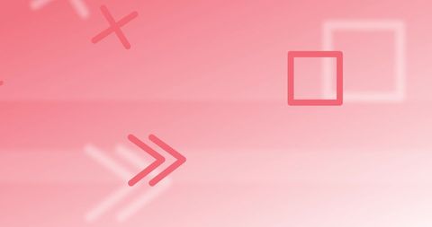 Abstract Red Arrows and Shapes on Pink Background - Download Free Stock Images Pikwizard.com