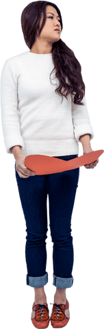 transparent background: woman with paper heart expression - Download Free Stock Videos Pikwizard.com