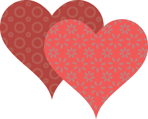 Transparent PNG Vector Hearts with Patterns - Download Free Stock Videos Pikwizard.com