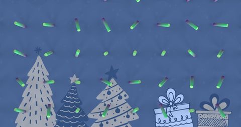 Abstract Holiday Seamless Pattern with Trees and Gifts - Download Free Stock Images Pikwizard.com