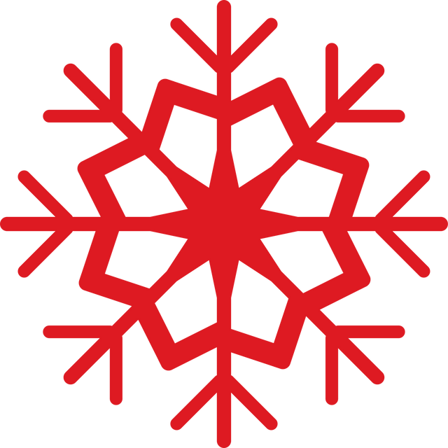 Red Snowflake Graphic on Transparent PNG Background - Download Free Stock Videos Pikwizard.com