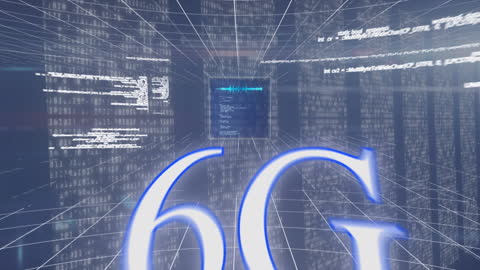 6G Technology with Data Streams on Digital Display