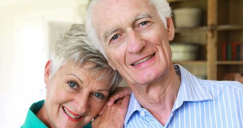 Smiling Senior Couple Relaxing Together at Home - Download Free Stock Images Pikwizard.com