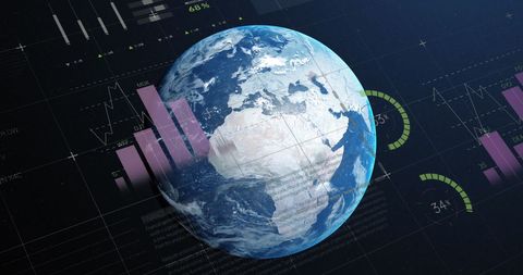 Data Visualization of Global Market Trends Around the World - Download Free Stock Images Pikwizard.com