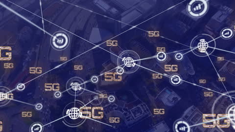 Digital Connectivity Visualizing 5G Network Expansion in Cityscape