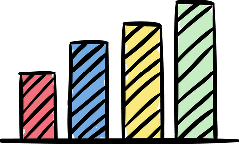 Colorful Hand-Drawn Bar Chart on Transparent Background - Download Free Stock Videos Pikwizard.com