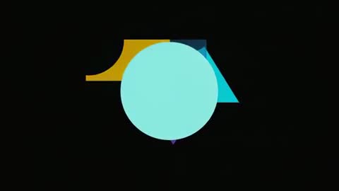 Abstract Shapes Transforming in Futuristic Motion On Dark Background