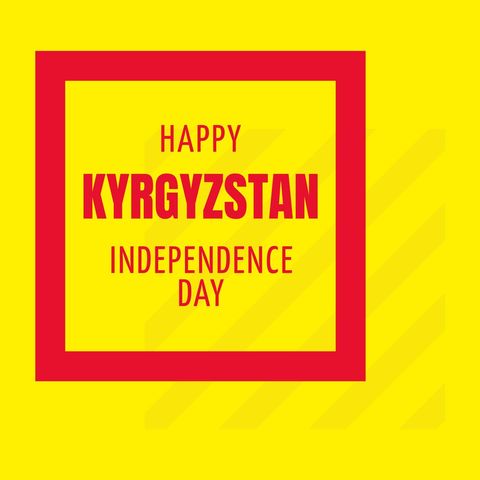 Kyrgyzstan Independence Day Celebration Poster Design - Download Free Stock Templates Pikwizard.com