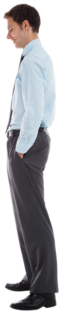 Transparent Smiling Businessman With Hands in Pockets - Download Free Stock Videos Pikwizard.com