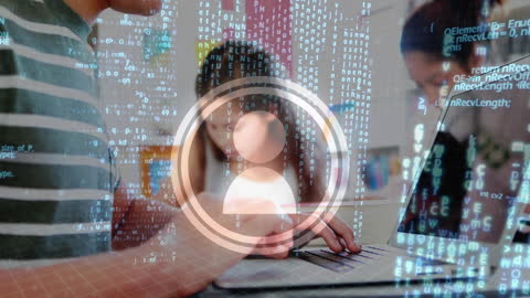 Child Programmer Typing with Digital Security Overlay