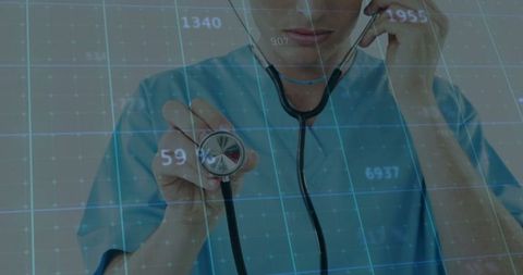 Healthcare innovation with digital interface in modern medicine