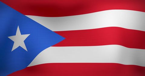 Waving Puerto Rican Flag Representing National Pride - Download Free Stock Images Pikwizard.com