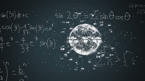 Digital Globe with Mathematical Formulations and Data Flow