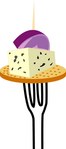 skewer with cracker, cheese, and onion on transparent background - Download Free Stock Videos Pikwizard.com