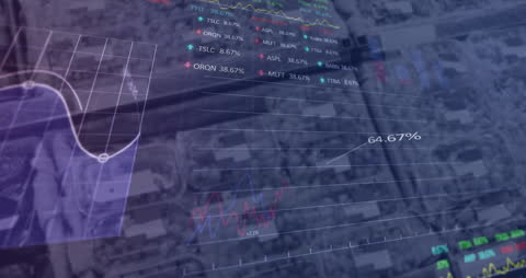 Global Digital Interface with Animated Tech Elements