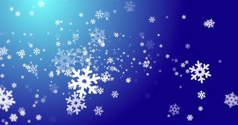 Falling Snowflakes on Blue Background Christmas Theme - Download Free Stock Images Pikwizard.com
