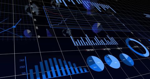 Digital Financial Data Processing with Global Insights - Download Free Stock Images Pikwizard.com