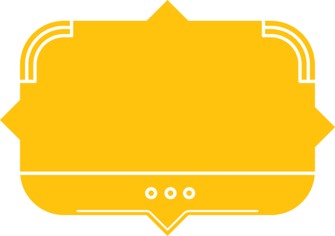 yellow name tag with decorative edges on transparent background - Download Free Stock Videos Pikwizard.com