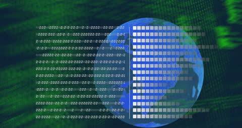 Digital Data Processing Over Abstract Globe