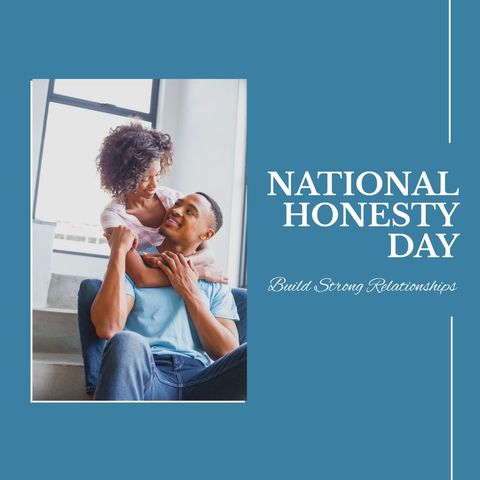 Celebrating National Honesty Day with Joyful Couple at Home - Download Free Stock Templates Pikwizard.com