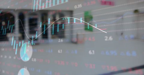 Financial Data Processing with Digital Interface Concept - Download Free Stock Images Pikwizard.com