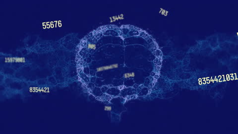 Abstract Network Animation with Floating Numerical Data