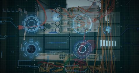 global digital interface technology with networking connections - Download Free Stock Images Pikwizard.com
