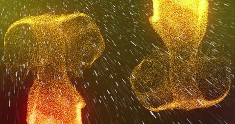Abstract Golden Particles & Light Trails on Dark Background - Download Free Stock Images Pikwizard.com