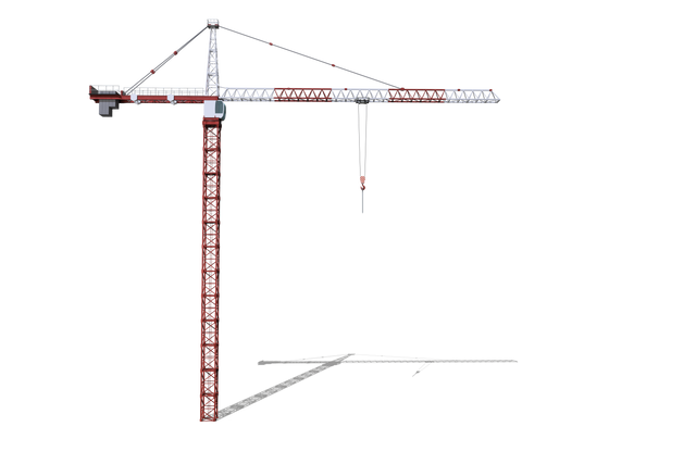 Studio Shot of Transparent Construction Crane Isolated on White Background - Download Free Stock Videos Pikwizard.com