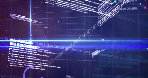Digital Data Streams in Futuristic Virtual Interface - Download Free Stock Images Pikwizard.com
