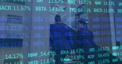 Businessmen Analyzing Digital Financial Data Overlay - Download Free Stock Images Pikwizard.com