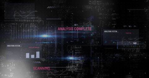 Digital Interface Dashboard Analyzing Data with Equations - Download Free Stock Images Pikwizard.com