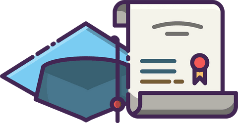 Graduation Cap and Diploma Illustration on Transparent Background - Download Free Stock Videos Pikwizard.com