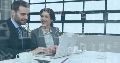 data processing collaboration in modern business office - Download Free Stock Images Pikwizard.com